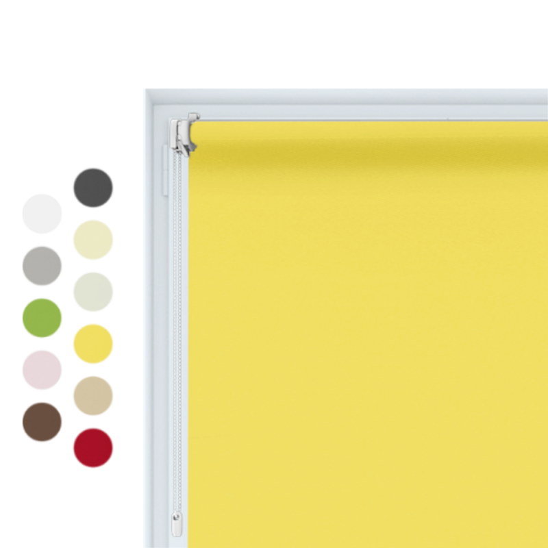 Roleta mini blackout zaciemniająca na wymiar kolory z napinaczem bezinwazyjna