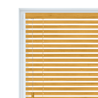 Żaluzja drewniana 50 mm lux na wymiar - natural