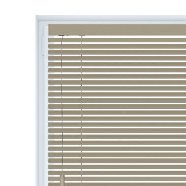 Żaluzja drewniana 25 mm lux na wymiar - sand